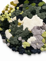 The Verdemoss Rug — Luxury Hand-Tufted Organic Abstract Area Rug