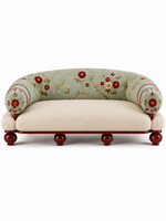 The Mehrana Sofa — Luxury Mughal-Inspired Embroidered 2 Seater Sofa