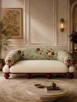 The Mehrana Sofa — Luxury Mughal-Inspired Embroidered 2 Seater Sofa