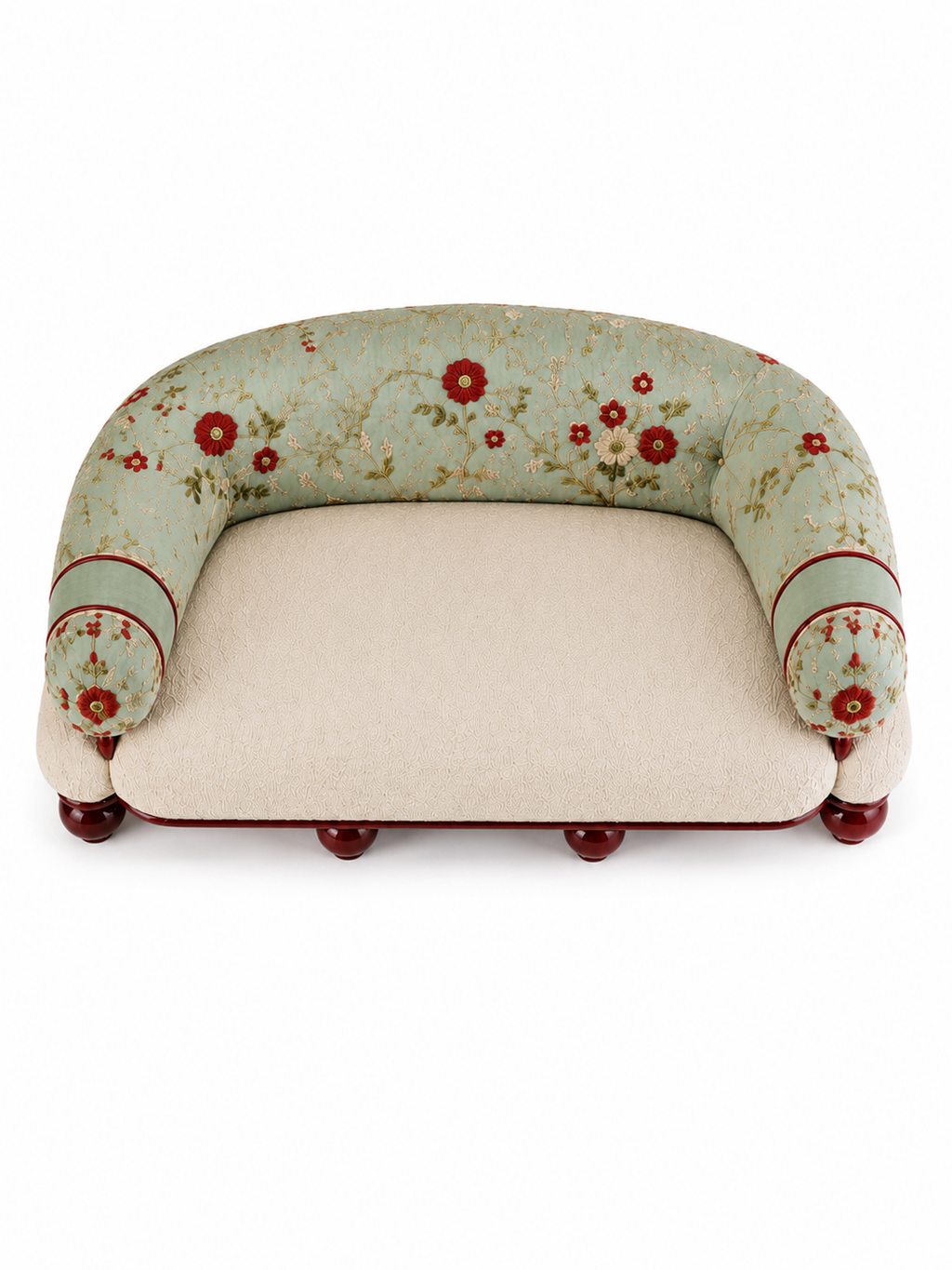 The Mehrana Sofa — Luxury Mughal-Inspired Embroidered 2 Seater Sofa
