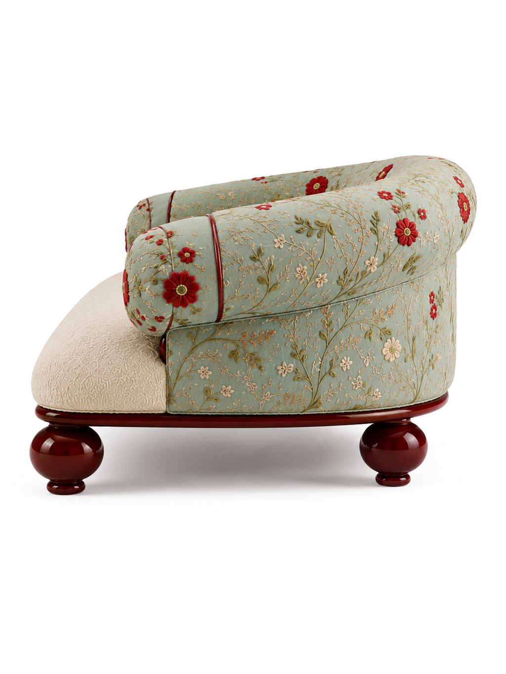 The Mehrana Sofa — Luxury Mughal-Inspired Embroidered 2 Seater Sofa