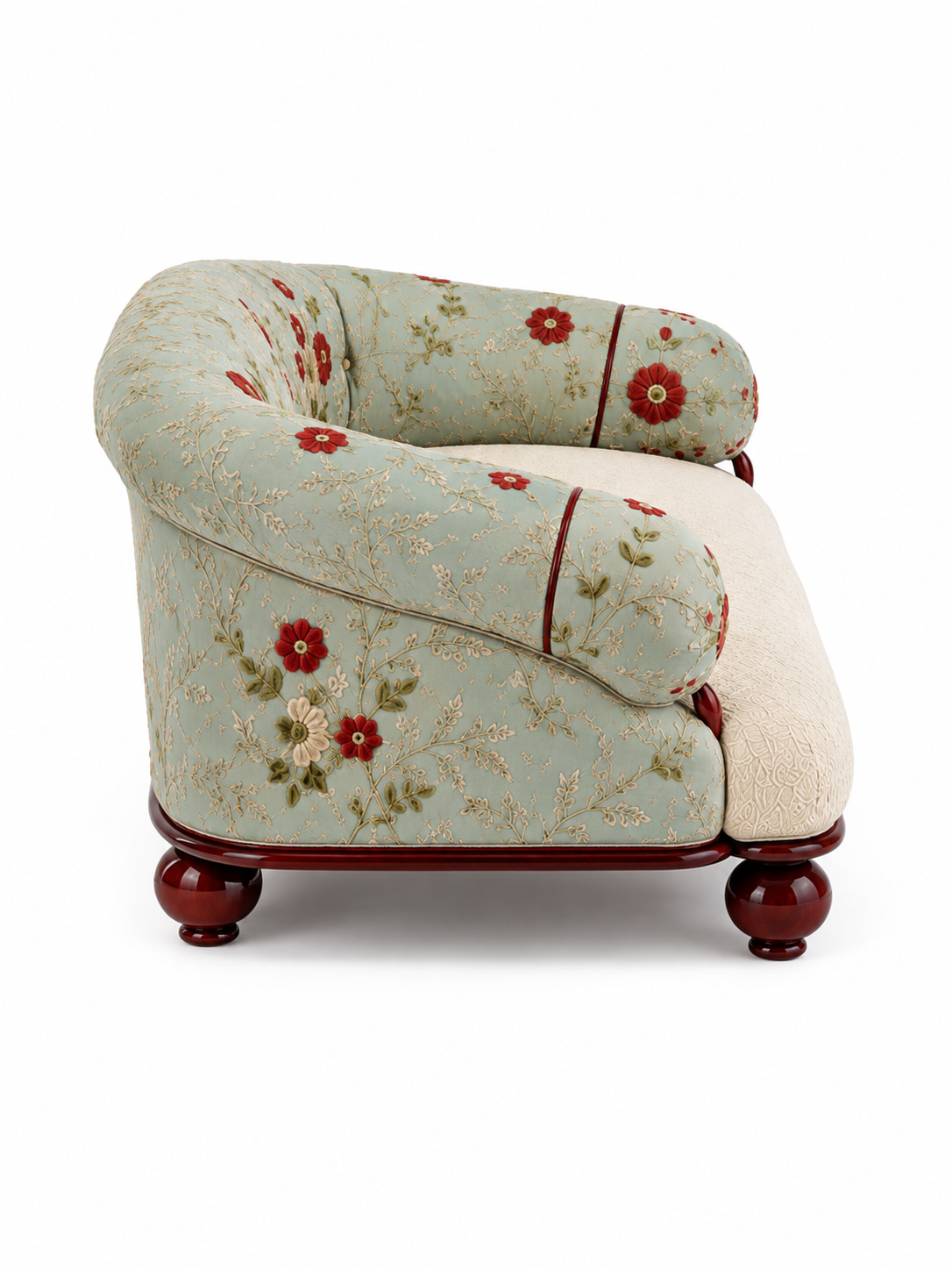 The Mehrana Sofa — Luxury Mughal-Inspired Embroidered 2 Seater Sofa