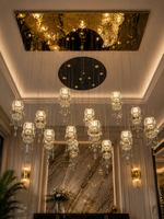 The Seravelle Chandelier — Luxury Crystal Cascade Cluster Chandelier