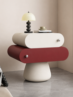 Melo Mushroom Side Table– 2 Drawer Designer Bedside Table