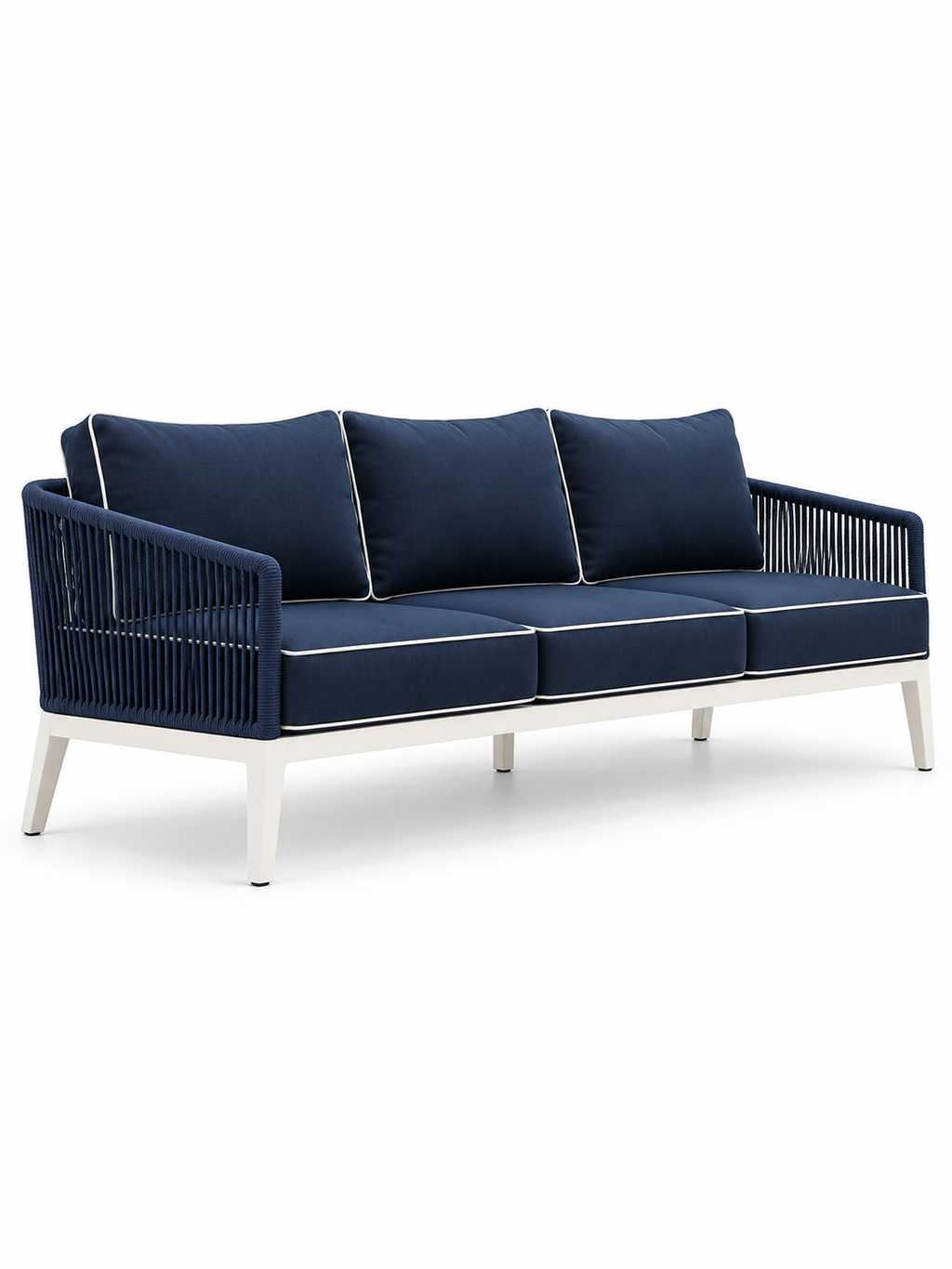 The Navira Outdoor Sofa — Luxury Teak Wood & Rope Sofa