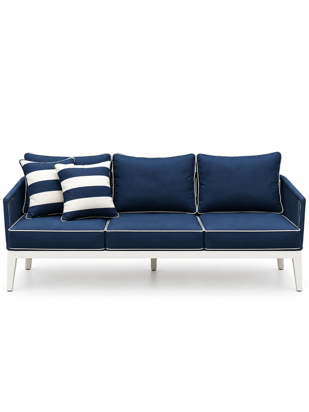 The Navira Outdoor Sofa — Luxury Teak Wood & Rope Sofa