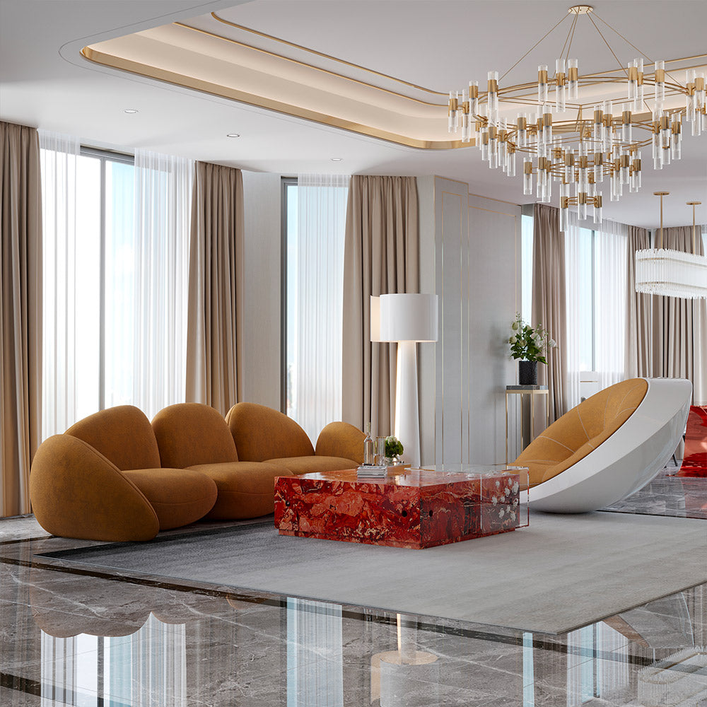 Rysa iFUR Modern Designer Curvy Sofa