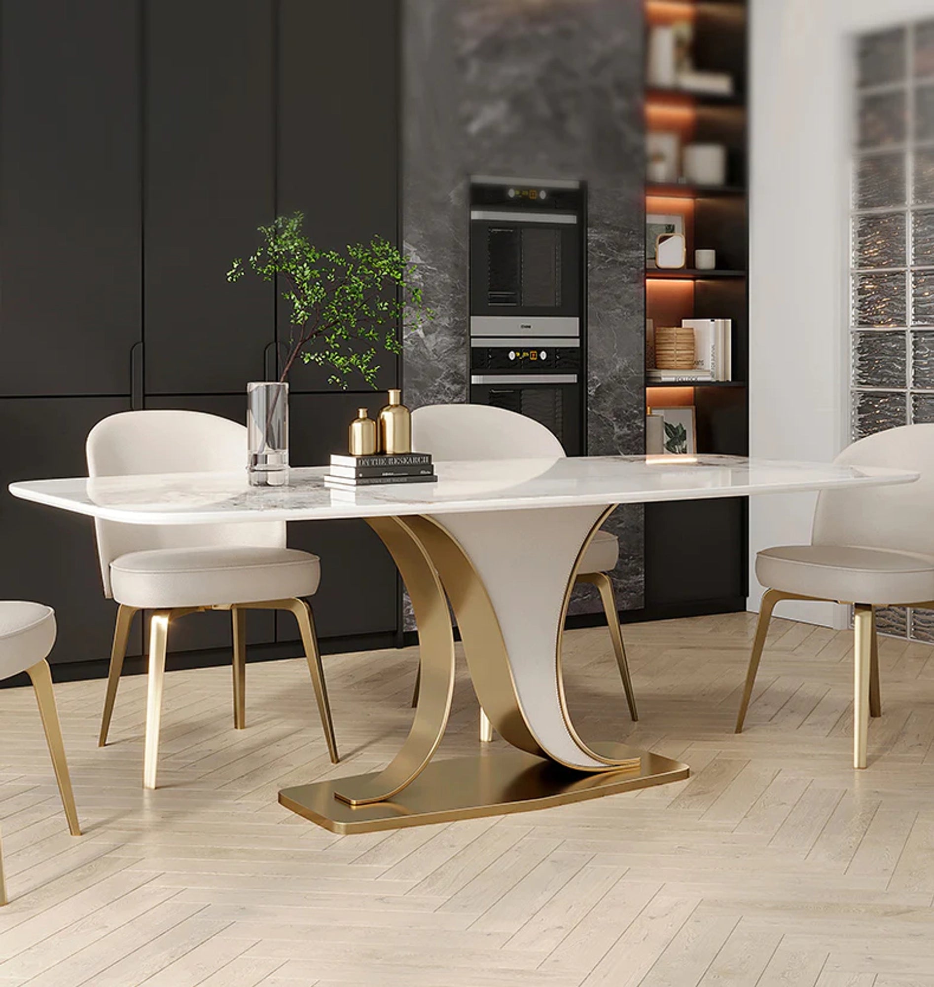Ziya Modern Luxury Modern Luxury And High -End Designer Dining Set