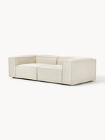 The Evara Sofa — Modern Three-Seater, Off-White Bouclé Upholstery