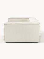 The Evara Sofa — Modern Three-Seater, Off-White Bouclé Upholstery