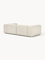The Evara Sofa — Modern Three-Seater, Off-White Bouclé Upholstery