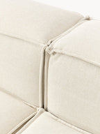 The Evara Sofa — Modern Three-Seater, Off-White Bouclé Upholstery