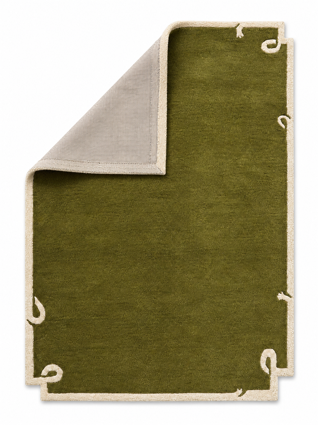 The Verdara Rug — Luxury Hand-Tufted Olive Green Area Rug