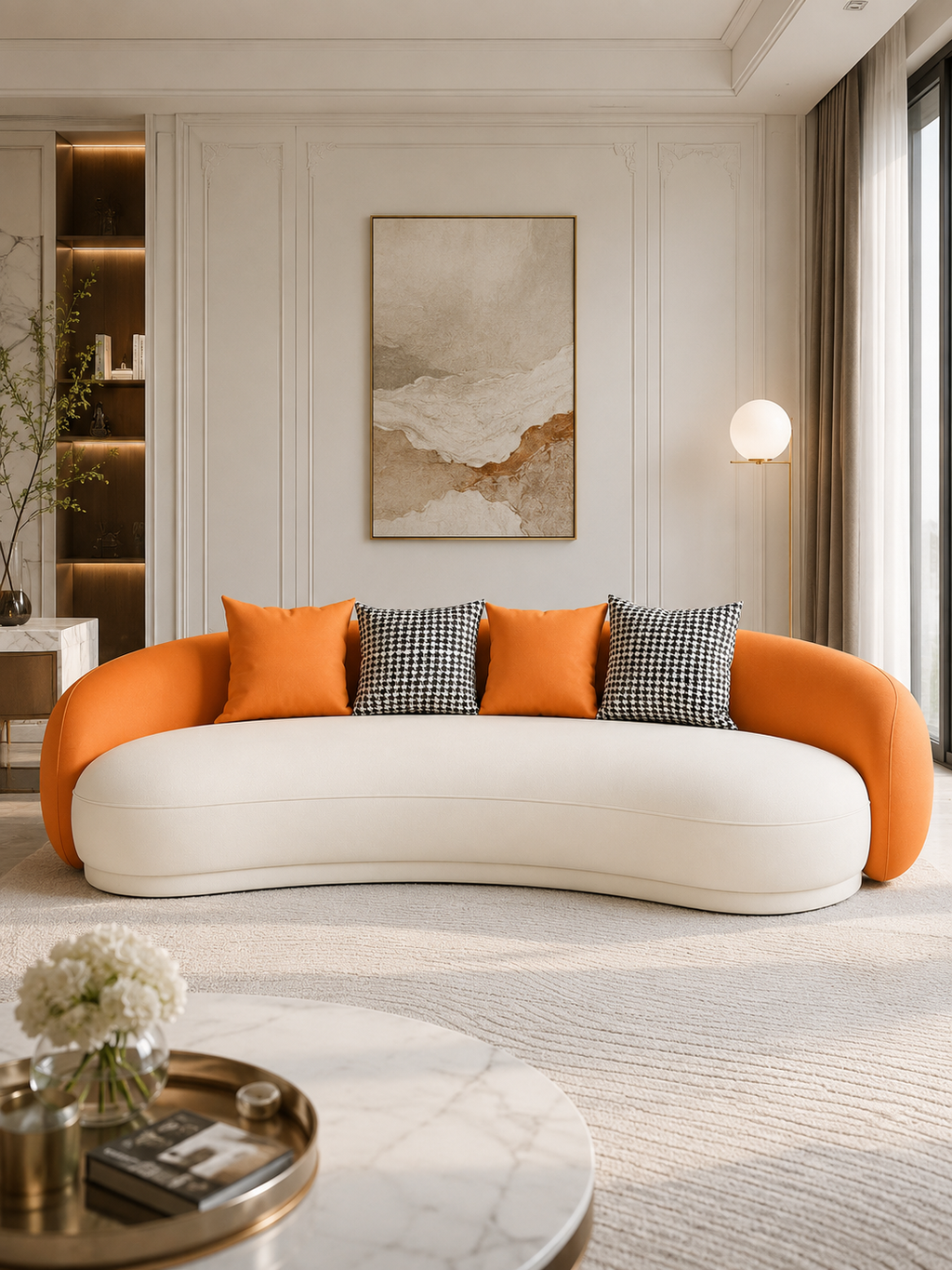 Cara Modern Designer Twin Colour Sofa Set