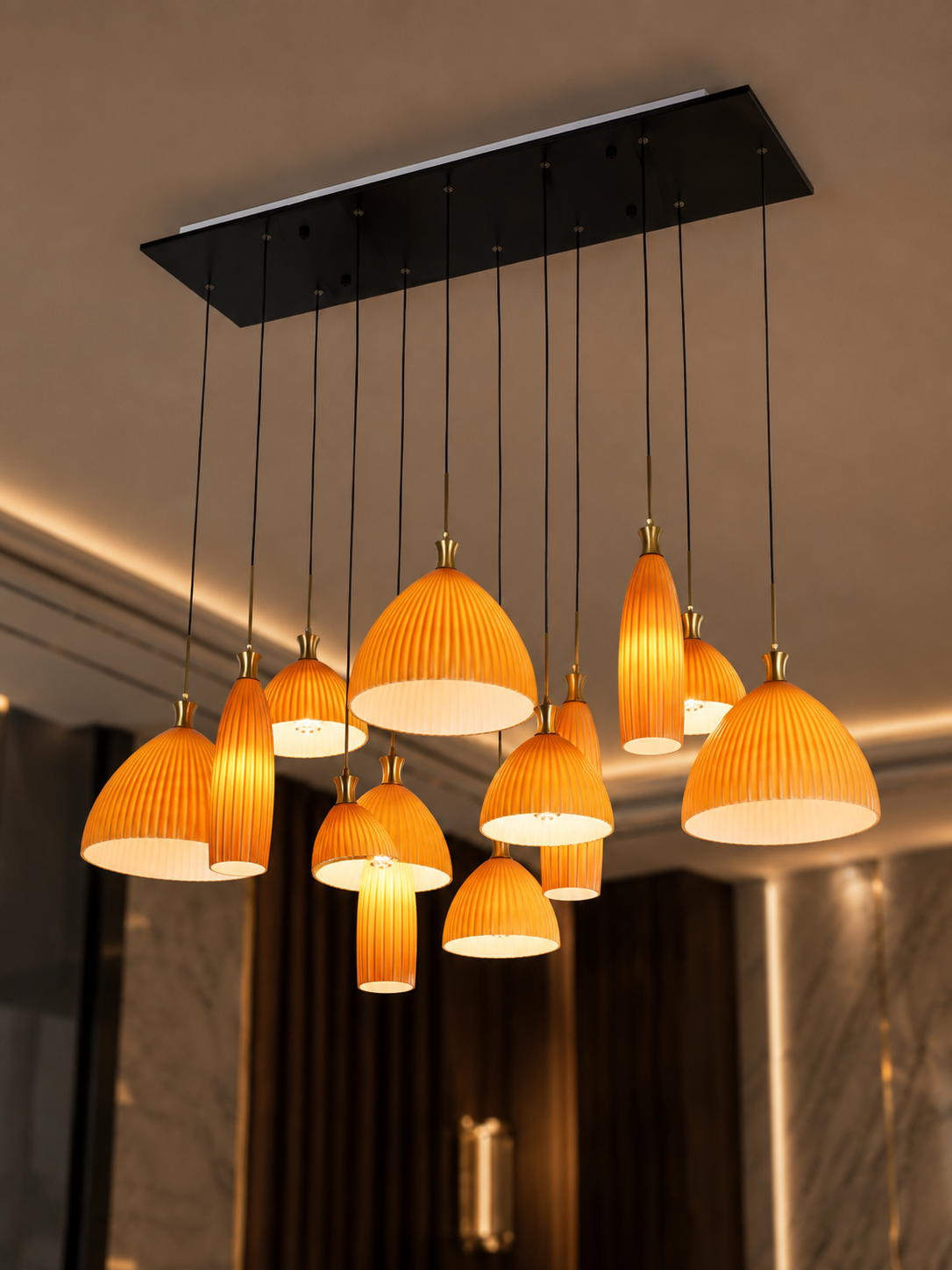The Gavellia Royale Chandelier — Luxury Ornate Crystal Candle-Style Pendant