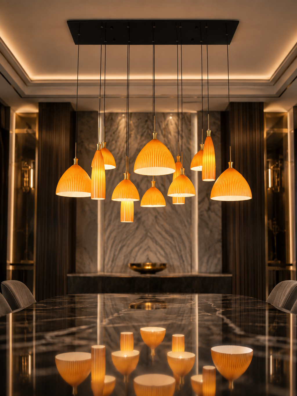 The Gavellia Royale Chandelier — Luxury Ornate Crystal Candle-Style Pendant