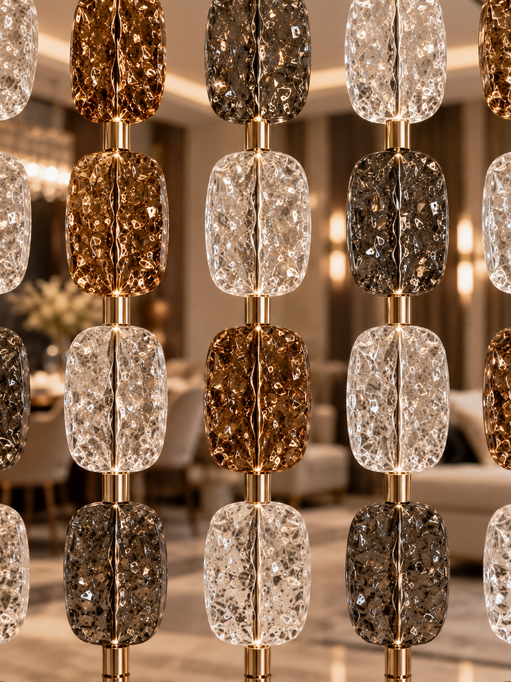 The Solenza Divider — Luxury Crystal Oval Divider