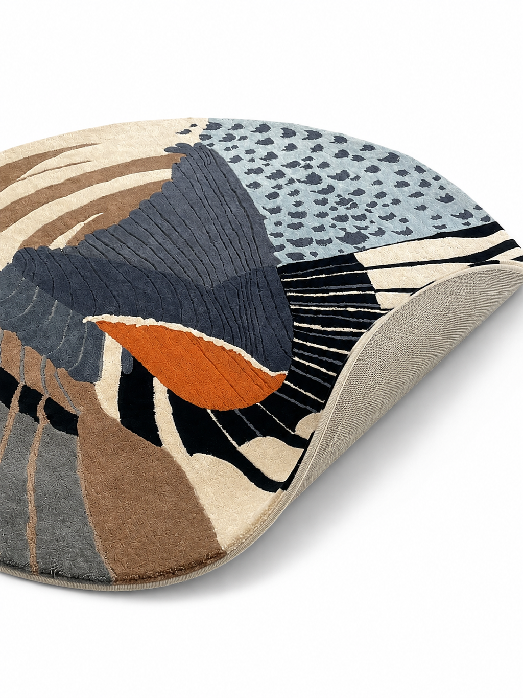 The Astero Rug — Luxury Abstract Round Designer Rug