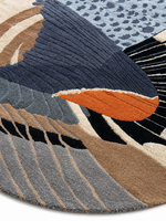 The Astero Rug — Luxury Abstract Round Designer Rug