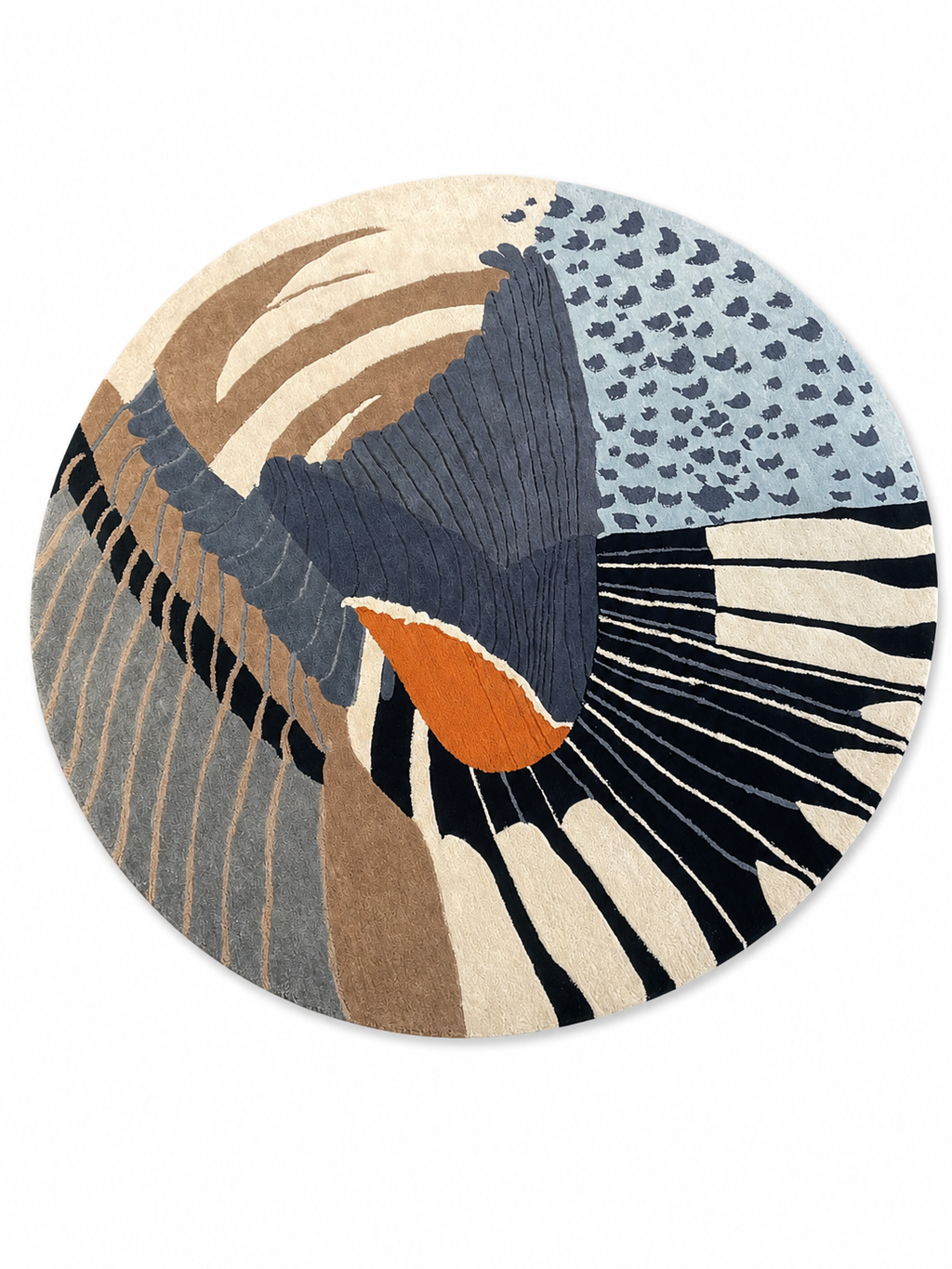 The Astero Rug — Luxury Abstract Round Designer Rug