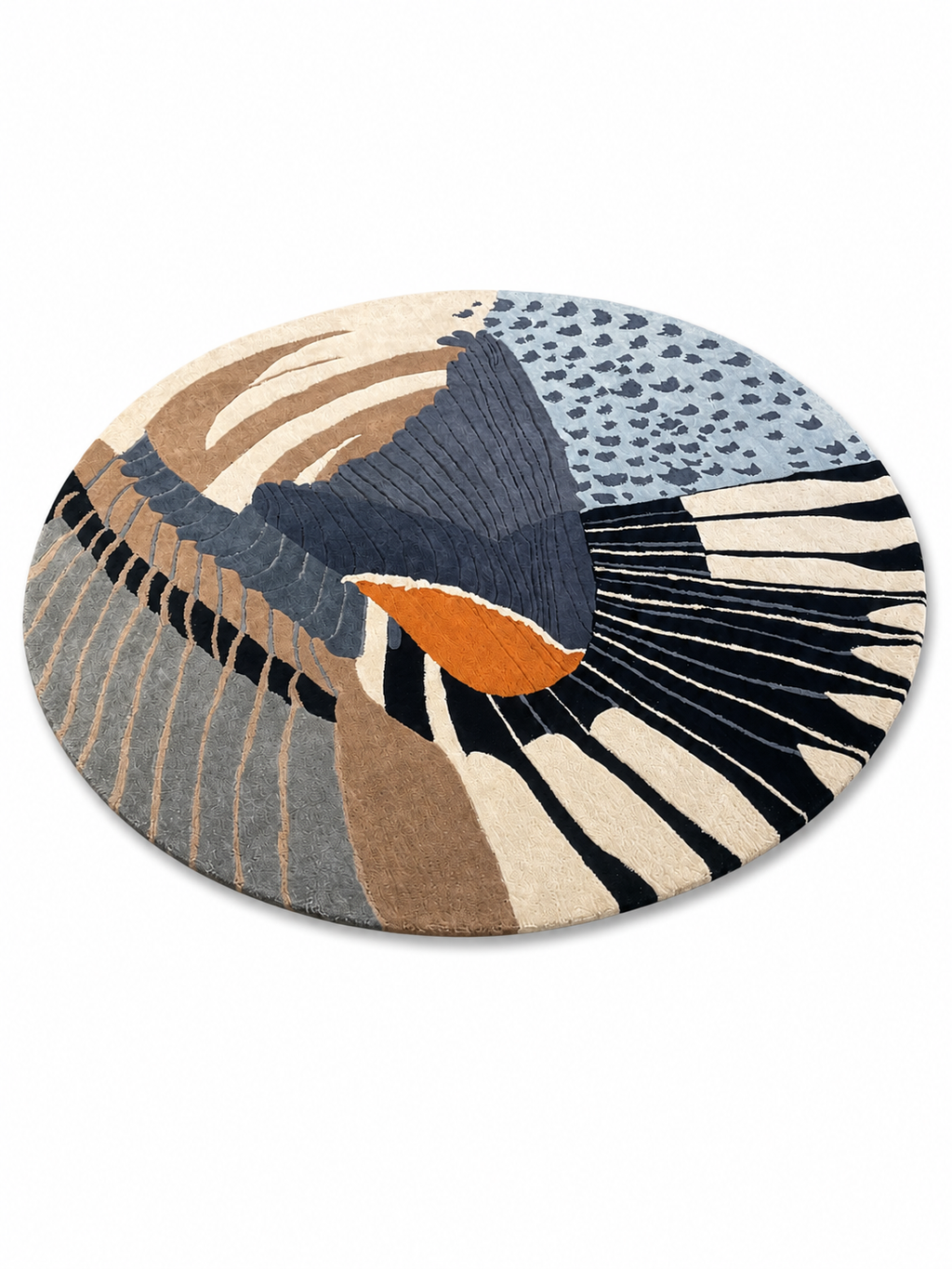 The Astero Rug — Luxury Abstract Round Designer Rug
