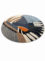 The Astero Rug — Luxury Abstract Round Designer Rug