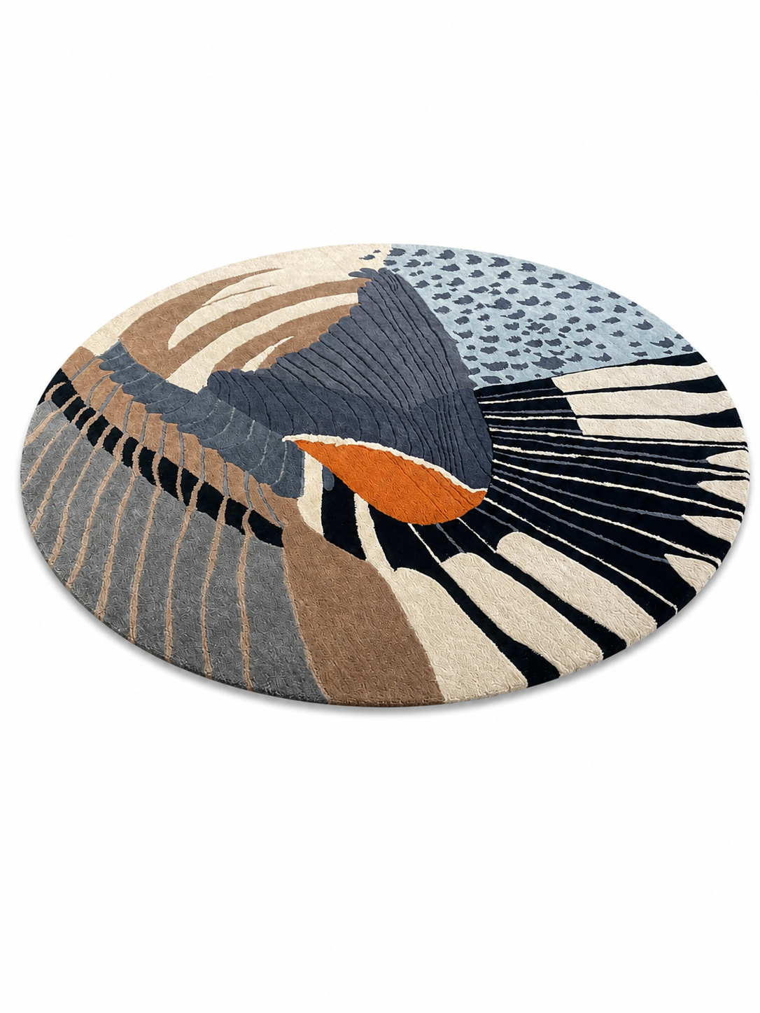 The Astero Rug — Luxury Abstract Round Designer Rug