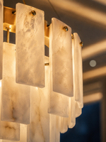 The Ivoryelle Ring — Luxury Alabaster Pendant Chandelier