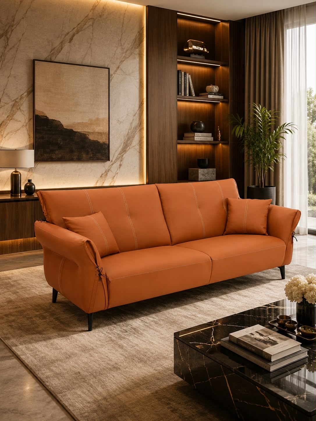 The Phoenix Sofa — Luxury Modern 3-Seater Living Room Sofa