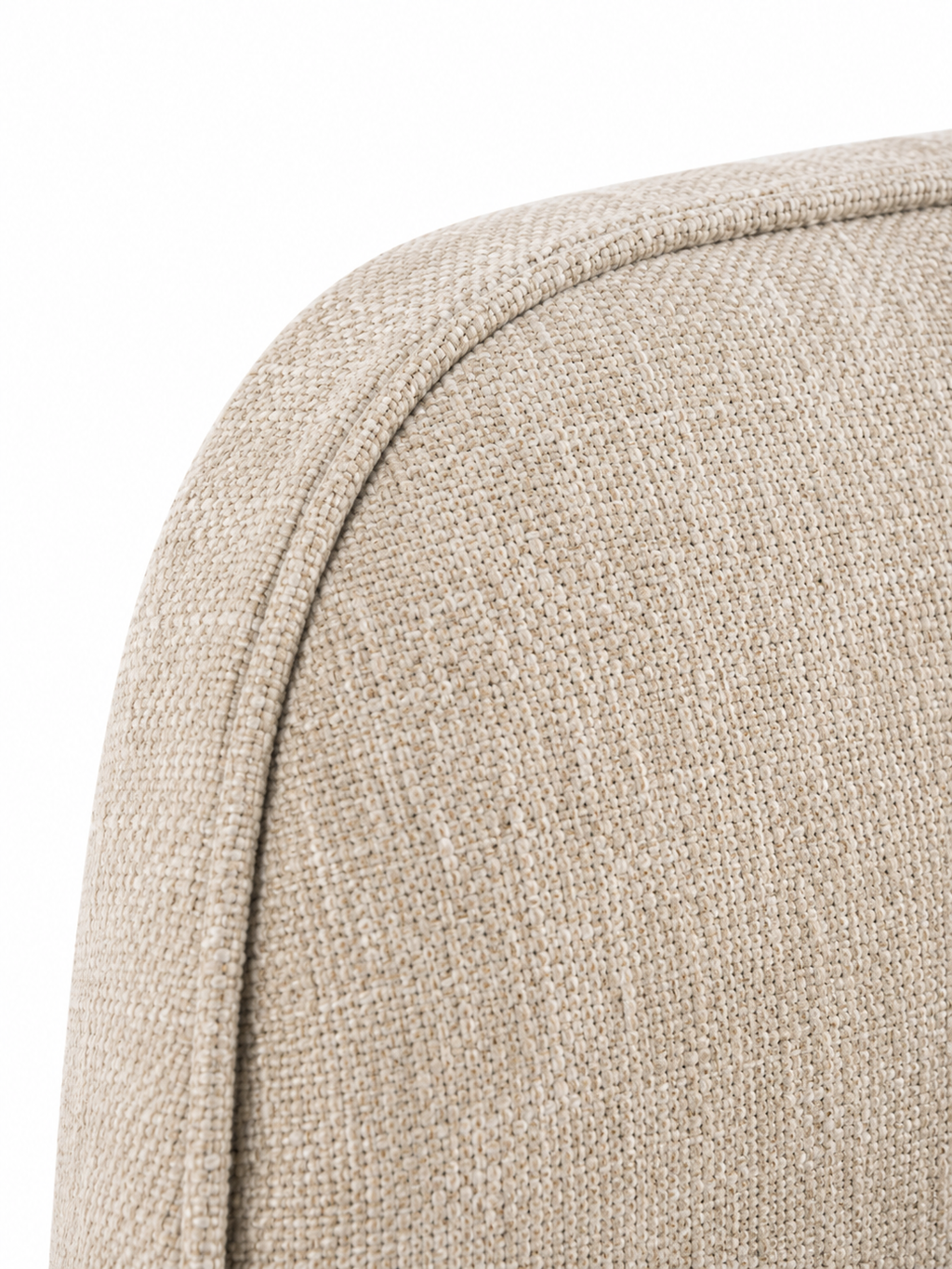 The Norvella Bed — Luxury Curved Upholstered Bed with Signature Strap Detailing