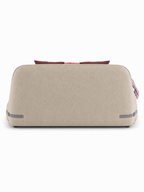 The Norvella Bed — Luxury Curved Upholstered Bed with Signature Strap Detailing