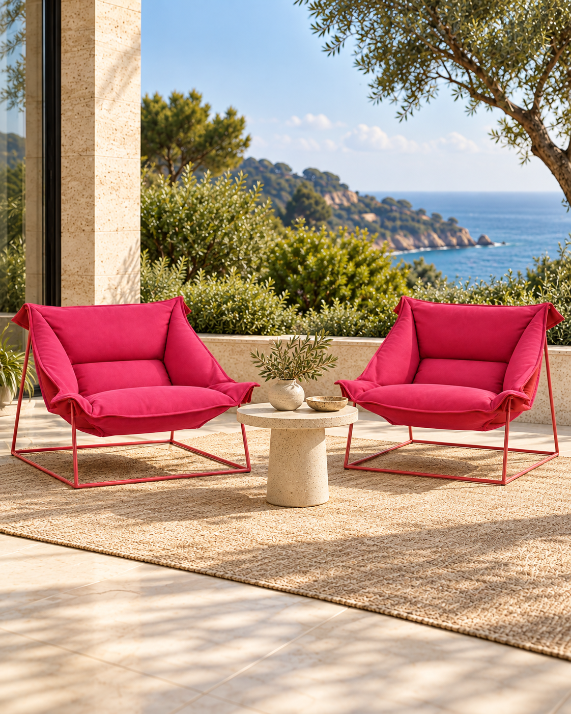 The Veyra Outdoor Lounge Chair — Luxury Sling Chair