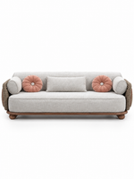 The Adelina Outdoor Sofa — Luxury Woven Lounge Sofa