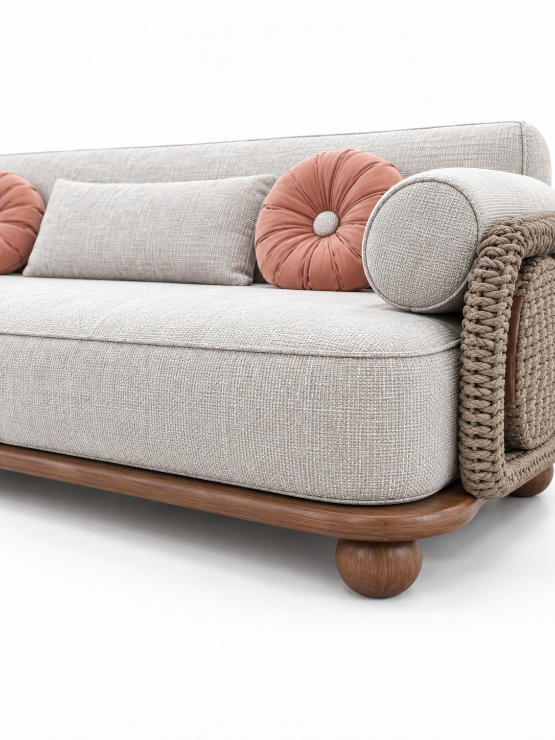 The Adelina Outdoor Sofa — Luxury Woven Lounge Sofa