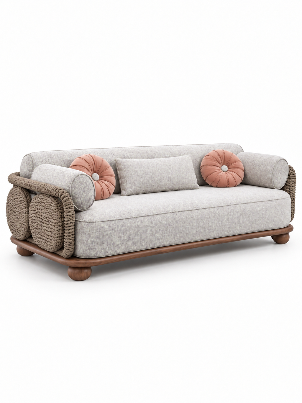 The Adelina Outdoor Sofa — Luxury Woven Lounge Sofa