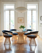 Luminary Luxury 4 Seater Round Dining Table with Glass Top