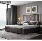Robust Modern Faux Leather King Size Bed With Storage