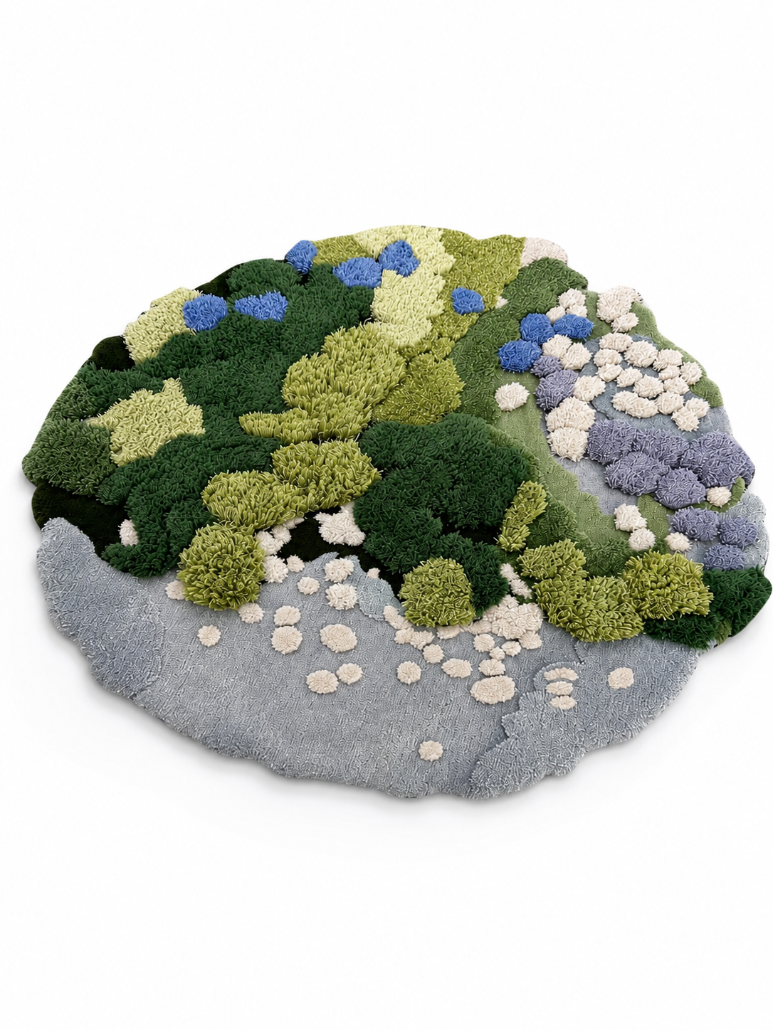 The Riverstone Rug — Luxury Hand-Tufted Organic Landscape Area Rug