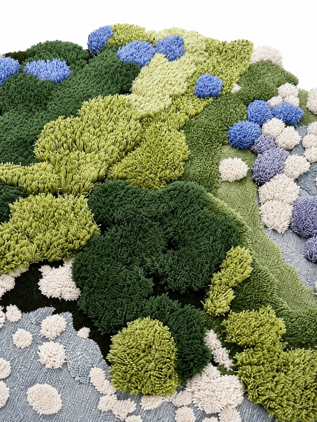 The Riverstone Rug — Luxury Hand-Tufted Organic Landscape Area Rug