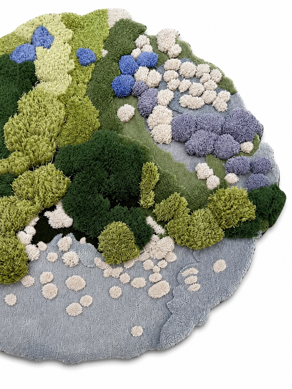 The Riverstone Rug — Luxury Hand-Tufted Organic Landscape Area Rug