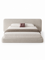 The Ravelle Bed — Luxury Bouclé Upholstered Bed