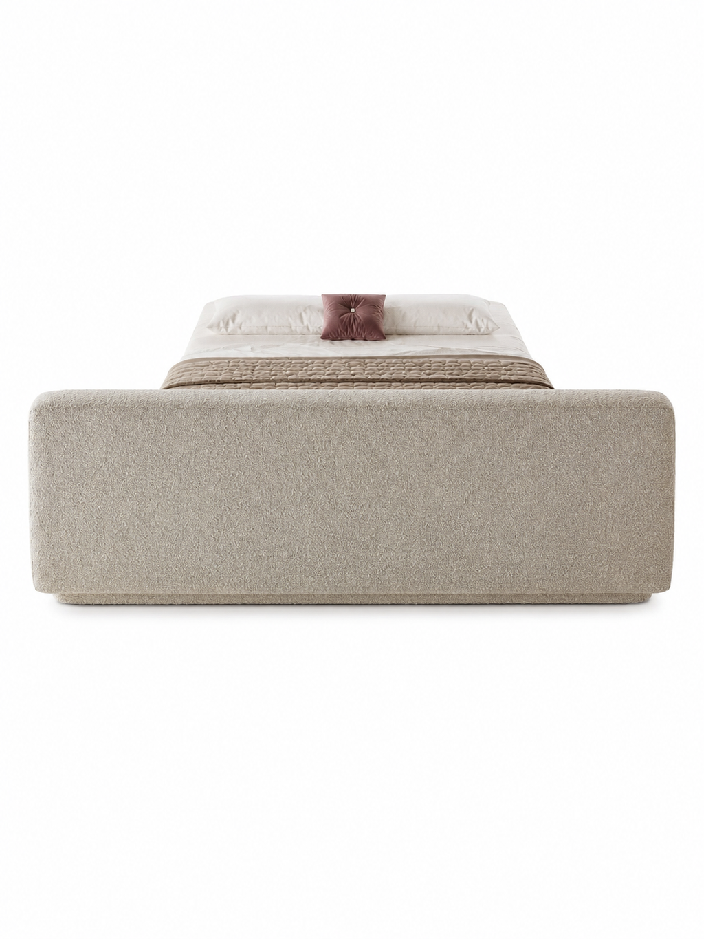 The Ravelle Bed — Luxury Bouclé Upholstered Bed