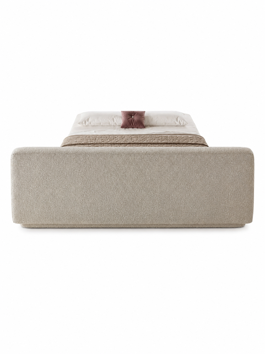 The Ravelle Bed — Luxury Bouclé Upholstered Bed