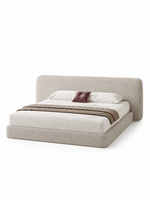 The Ravelle Bed — Luxury Bouclé Upholstered Bed