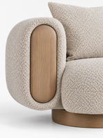 Rayo Modern Luxury Boucle Fabric 3 Seater Sofa