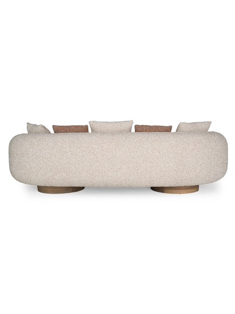 Rayo Modern Luxury Boucle Fabric 3 Seater Sofa