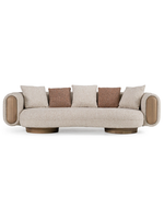 Rayo Modern Luxury Boucle Fabric 3 Seater Sofa