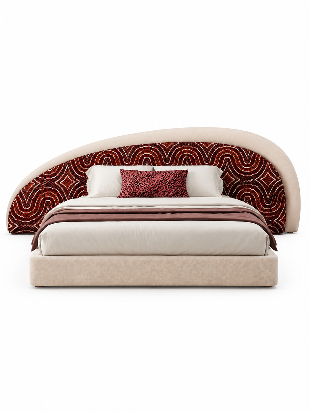 The Gavielle Bed — Luxury Sculptural Upholstered Bed
