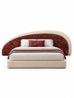 The Gavielle Bed — Luxury Sculptural Upholstered Bed