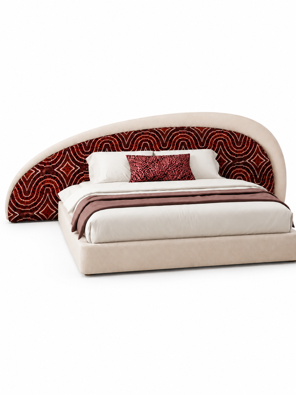 The Gavielle Bed — Luxury Sculptural Upholstered Bed